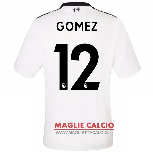 nuova maglietta liverpool 2017-2018 gomez 12 seconda